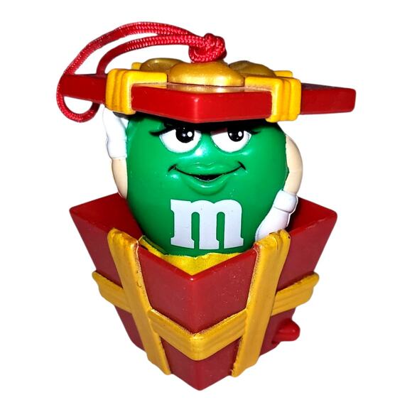 Vintage 90s Mars Inc Lot of 9 M&M Christmas Ornament Toppers Assorted 3 - 3.5" - Picture 7 of 8